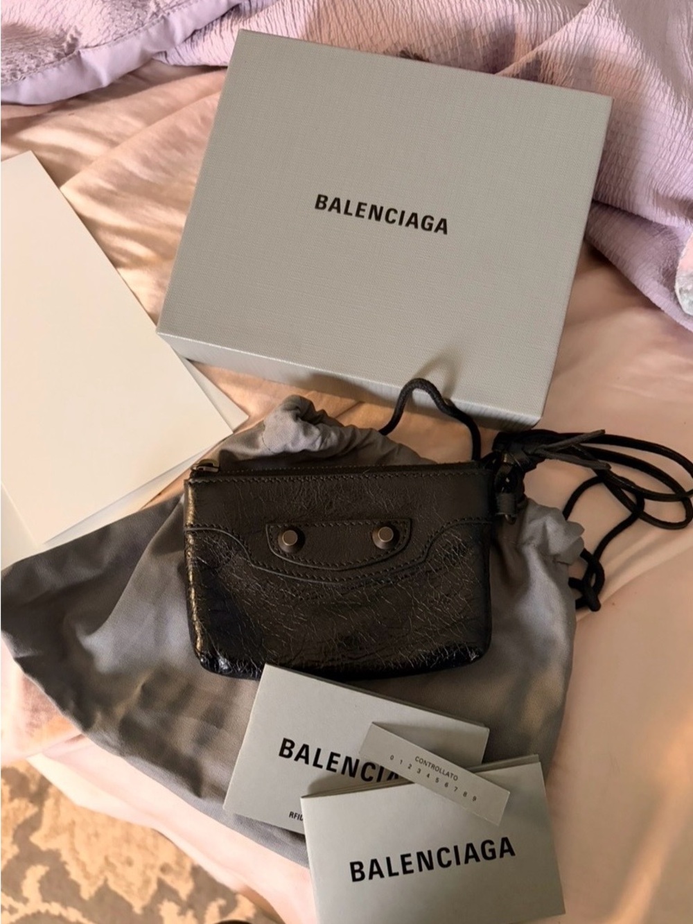 Balenciaga Le City Zipped Pouch Charm